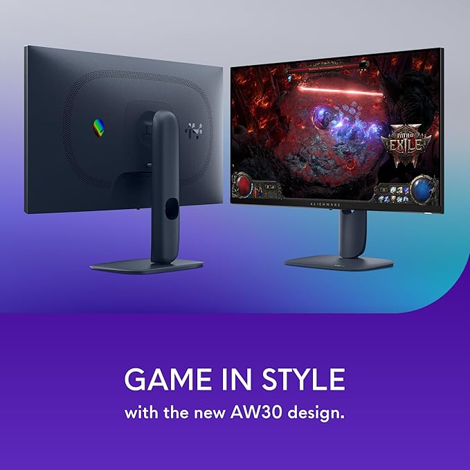 Alienware 27 Gaming Monitor - AW2725DM - 27-inch QHD 180Hz 1ms Display IPS NVIDIA G-SYNC AMD Freesync VESA AdaptiveSync.