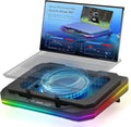 Cooling Pad for Msi CreatorPro Series CreatorPro Z17 HX Studio Gaming Laptop Cooler with Powerful Turbo Cooling Fan Can Fast Cooling CPU+GPU 40°CVariable Speed6 RGB Light 3 USB-A