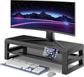 2-Tier Metal Computer monitor stand Laptop Desk Shelf &amp Monitor Riser 21.55 inches long desk riser Monitors/PC/Laptop/Computer Space Saver Organizer (Basic Version Two-layer 550mm)