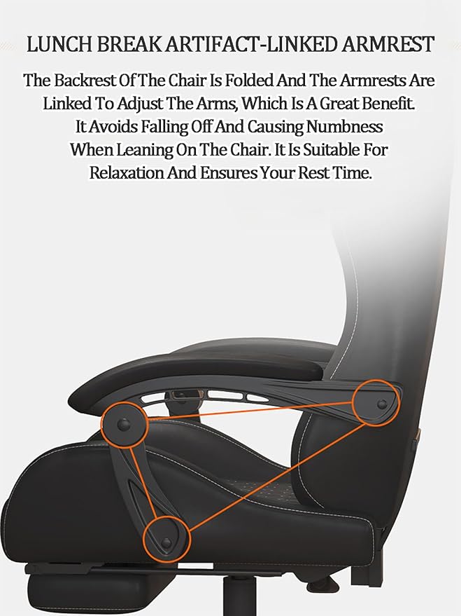 Video Game Chairs for Adults Office Chair Computer with Lumbar Support Big and Tall Ergonomic Gaming Chair with Foot Rest High Back with 360°-Swivel Seat and Headrest Nylonfeetwithoutfootrest Gray