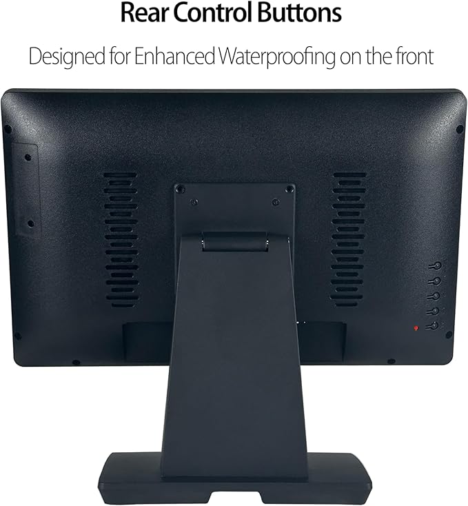 ANGEL POS Commercial Grade 17.3 Inch 1920 x 1080 FHD Touchscreen POS Monitor 10 Points Touch HDMI VGA Waterproof Dustproof Screen Indusitrial Office Retail Gym Warehouse