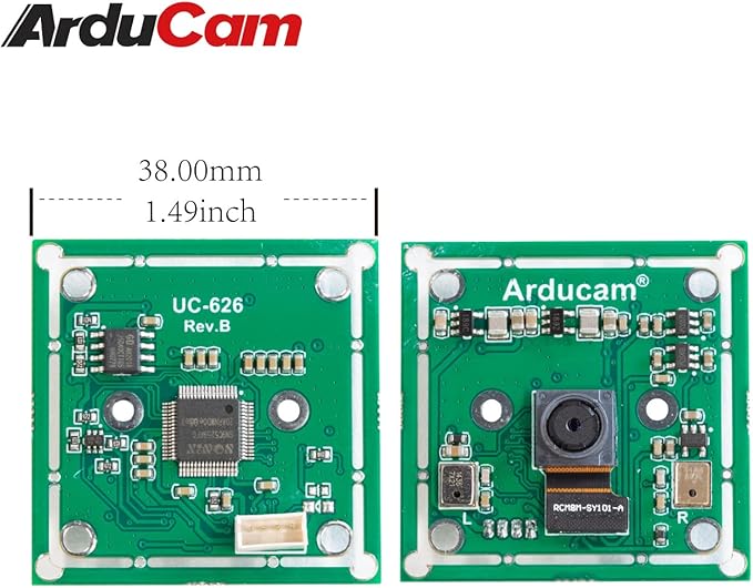 Arducam 8MP 1080P USB Camera Module for Raspberry Pi 1/4” CMOS IMX219 Mini UVC USB2.0 Webcam Board with 1.64ft/0.5m USB Cable for Windows Linux Android and Mac OS