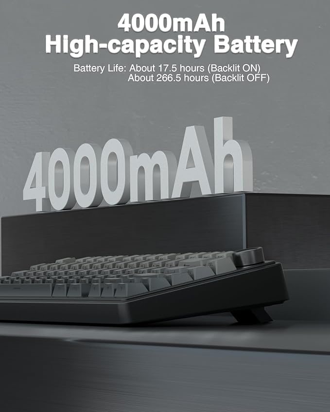 AULA F75 Pro Wireless Mechanical Keyboard75% Hot Swappable Custom Keyboard with KnobRGB BacklitPre-lubed Reaper SwitchesSide Printed PBT Keycaps2.4GHz/USB-C/BT5.0 Mechanical Gaming Keyboards