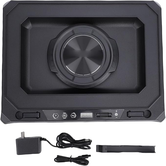 Gugxiom Gaming Laptop Cooling Pad 14 cm Turbo Fan with Magnetic Sealing Foam 5 Height Adjustable Stand + 4 Port USB Hub RGB 10 Mode Lighting Fits 1519 Notebooks