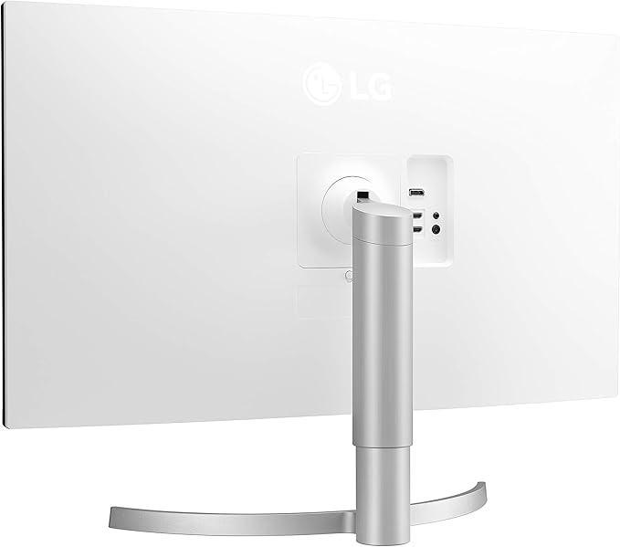 LG 32UN550-W Monitor 32 Ultrafine (3840 x 2160) Display DCI-P3 90% Color Gamut HDR 10 AMD FreeSync Borderless Design Tilt/Height Adjustable Stand - Silver