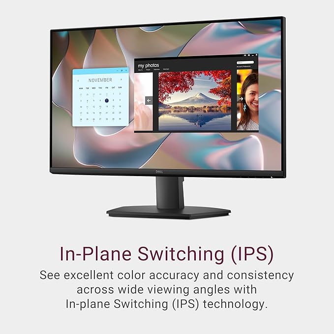 Dell 27 Monitor - SE2725HM - 27-inch Full HD (1920x1080) 16:9 100Hz Display IPS Panel 16.70 Million Colors Anti-Glare 1 HDMI / 1 VGA Port TÜV Rheinland 3-Star* Comfortview Plus - Black
