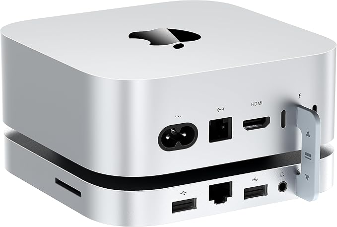 Mate Mini-B 80Gbps Mac mini M4 Dock &amp Stand Up to 8TB NVMe SSD Expansion PD3.0 Port SD4.0 Card Reader 2.5G LAN 2*USB-A 5Gbps for Laptops/Desktop PC/Mini PC