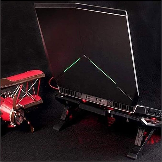 10-17.3 Laptop Cooler Cooling Pad | Ultra Slim Portable 5 Quiet Big Fans 2100RPM with USB Line Built in | Simple and Easy Use Design