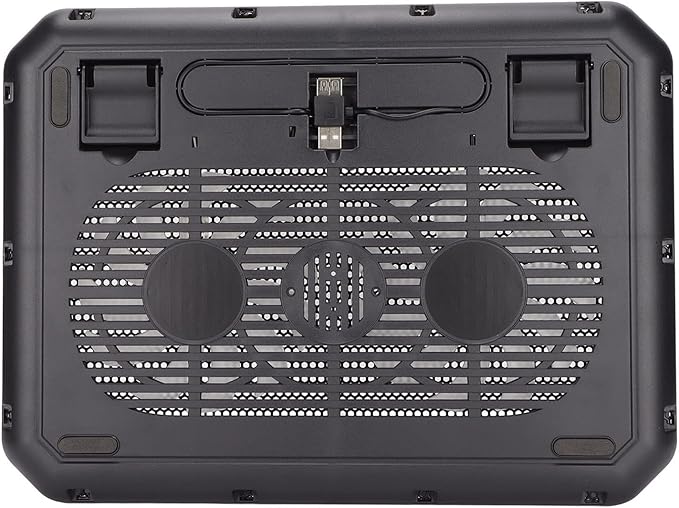 KIMISS Ergonomic Gaming Laptop Cooling Pad with Fans USB Ports Fast Heat Dissipation for Laptops Under 17in - Silent Laptop Cooler