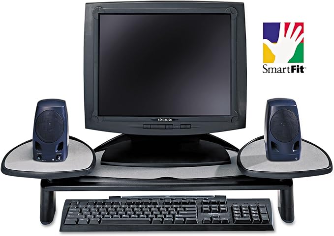 Kensington Flat-Panel Monitor Stand for LCD Monitors up to 22 Inches Black 60046