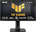 ASUS TUF Gaming VG259QM 24.5” Monitor 1080P Full HD (1920 x 1080) Fast IPS 280Hz G-SYNC Compatible Extreme Low Motion Blur Sync1ms DisplayHDR 400 Eye Care DisplayPort HDMI Black