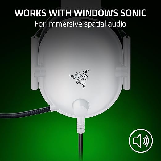 Razer BlackShark V2 X Xbox Gaming Headset: 50mm Drivers - Cardioid Mic - Lightweight - Comfortable Noise Isolating Earcups - for Xbox Series X Series S PS5 PC Switch via 3.5mm Audio Jack - White