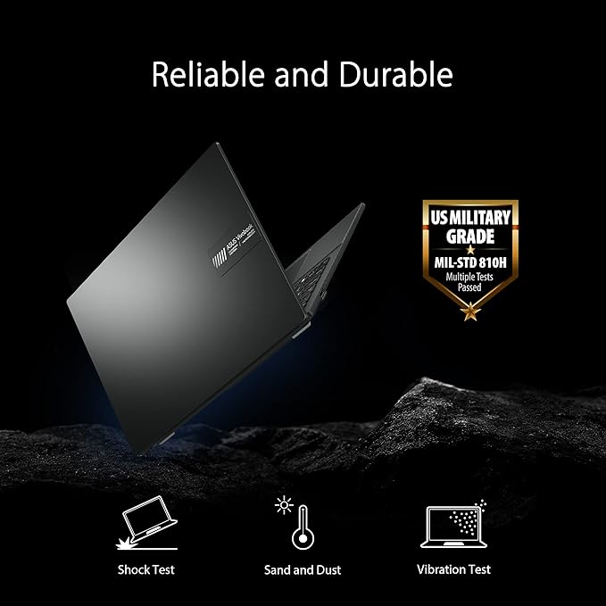 ASUS Vivobook Go 15.6” FHD Slim Laptop AMD Ryzen 3 7320U Quad Core Processor 8GB DDR5 RAM 128GB SSD Windows 11 Home Fast Charging Webcam Sheild Military Grade Durability Black E1504FA-AS33
