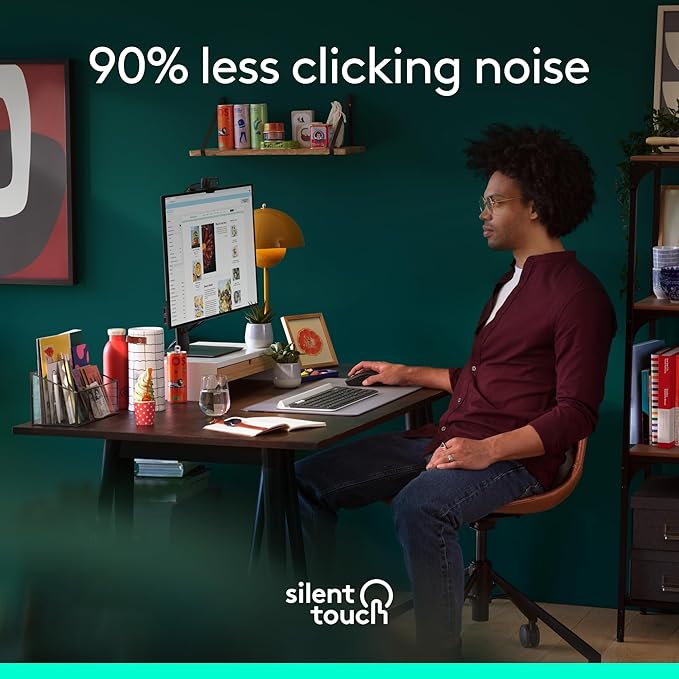 Logitech Signature M650 Wireless Mouse - for Small to Medium Sized Hands 2-Year Battery Silent Clicks Customizable Side Buttons Bluetooth Multi-Device Compatibility - Black (Renewed)
