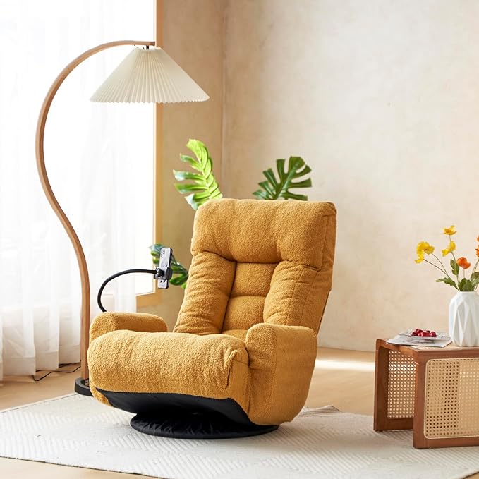 Adjustable Lounge Sofa Chair: 360 Degree Rotating Chair for Gaming &amp Relaxation