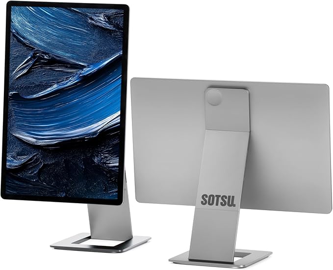 SOTSU FlipAction Pro 16 Gen2 Premium Portable Monitor | Super Compact | Pivot Rotate | 2560x1600 DCI P3 | 120Hz | 400 Nits | Full Metal CNC | Perfect Match for Mac and Windows (Metallic Gray)