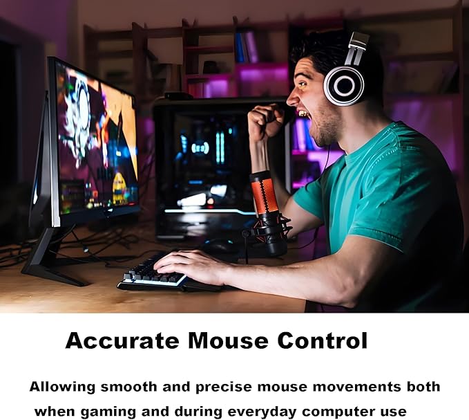 Skull Glass Pad Gaming Mouse PadE-Sports Player Mouse PadUltra-Smooth Micro-Etched Special Glass Surface with Improved Precision and SpeedAnti-Slip BaseWaterproof Easy to Clean(13.8” × 11.8”)