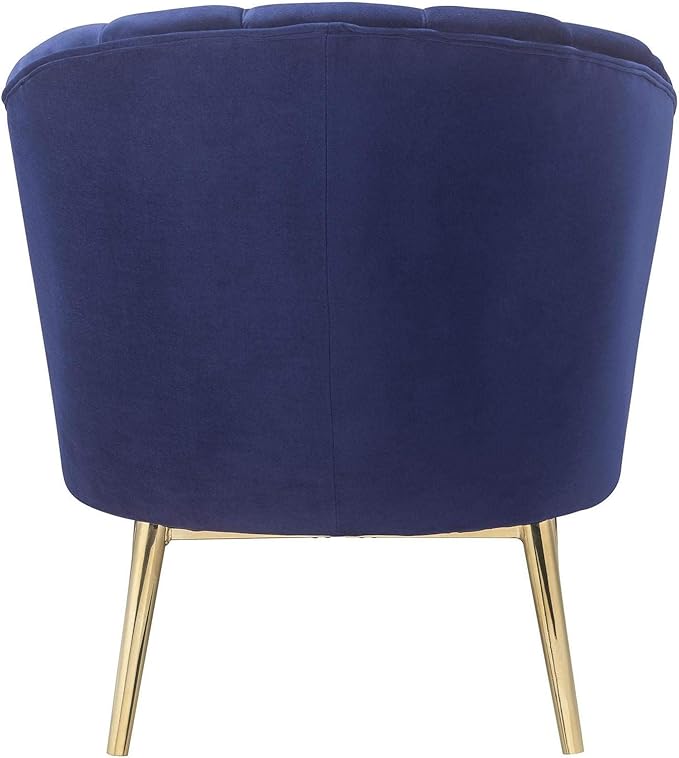 Gaming chair  Modern Ergonomic Chair Tub Barrel Arm Chair Velvet Upholstered Channel Tufted with Gold Metal Legs Accent Club Chair Computer Desk Chair for Home Office Living Reading Room Bedroom ( Co