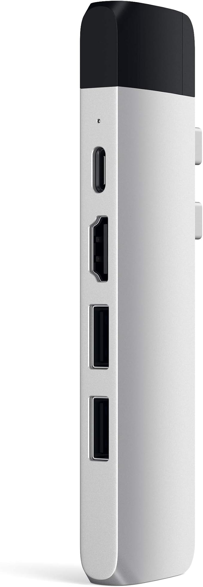 Satechi Type-C Pro Hub Adapter with Ethernet - 4K HDMI USB-C PD Gigabit Ethernet USB 3.0 Micro SD Card Slot - for M2/ M1 MacBook Pro/Air (Silver)