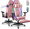 XOOFMASS Massage Gaming Chair with Speaker and LED Lights Gaming Recliner Adjustable Footrest &amp Lumbar Support Ergonomic Computer Chair Computer Chair High Back Video Gaming Chair for AdultsPin