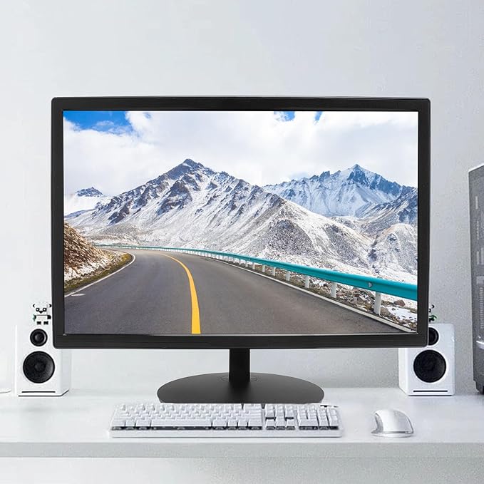 Zunate 19in LED Display Screen 1440 x 900 60Hz Full HD Blue Light Filter 1ms Response Time 16:9 Aspect Ratio VGA VESA 75x75mm for Business Home Office Gaming (US Plug 100