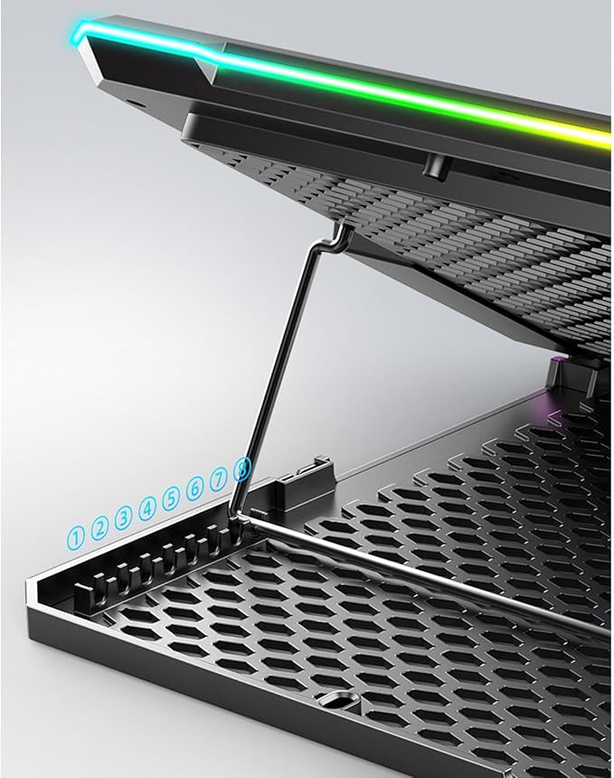 Lightweight Laptop Cooling Pad Adjustable Height Laptop Fan Fans Prevent Overheating Laptop Cooling Pads Laptop Support Stand