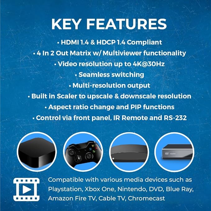 OREI 8K 2x1 HDMI Switch 4K@120hz - Auto HDMI Selector 48Gbps High Resolution Switch Between 2 Inputs Perfect for Gaming PS5 Xbox HDR10 Dolby Vision