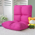 NaKeah Floor Chair with Back Support Folding Sofa Chair with 6 Adjustable Position Couch Recliner Meditation Chair Gaming Floor Chairs for AdultsD