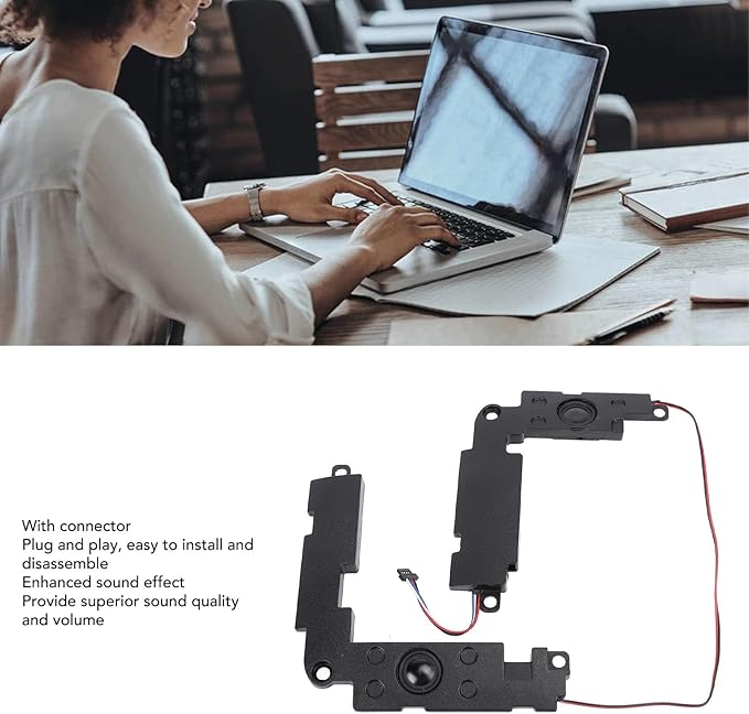 Laptop Speaker Replacement ABS Material Internal Speaker with Connectors Easy to Install and Disassemble for 15 7548 7547 05KR9K Excellent Sound Quality