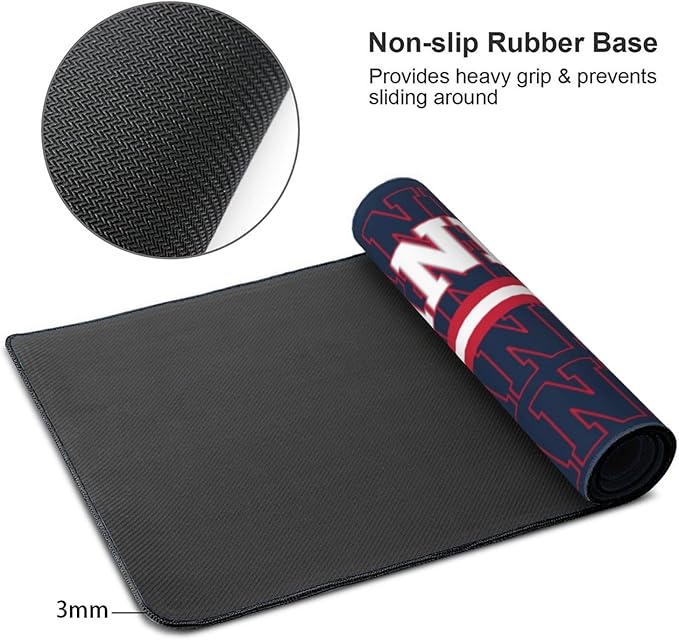 ANTKING New England Mouse Pad Custom Name and Number Desk Pad for Men Women Youth Gifts