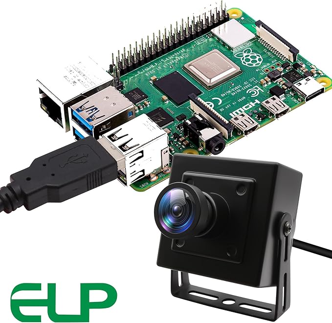 ELP 260FPS USB Camera for Computer - 2.9mm Wide Angle Lens 2MP Mini USB2.0 PC Camera CMOS OV4689 260FPS@360P 120FPS@720P 60FPS@1080P FHD Webcam for Jetson Nano