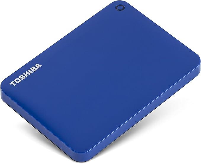 Toshiba Canvio Connect II 1TB Portable Hard Drive Blue (HDTC810XL3A1)