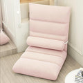NaKeah Folding Floor Chair Lazy Sofa Lounger Recliner with 5-Position Adjustable Backrest Home Office Lounge Chair for Reading Games MeditationD