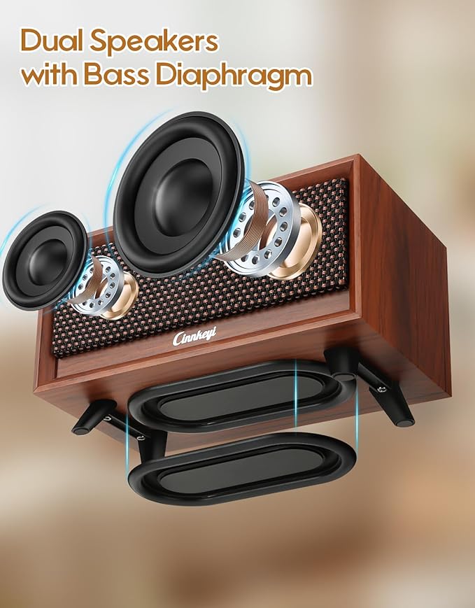 Wooden PC Soundbar Computer Speakers –PC Speakers USB Powered | PC| Line-In | Bluetooth 3 Modes 3.5mm/USB Input Wooden Computer SoundBar Compact Stereo Speaker for Desktop Laptop Monitor Tablet