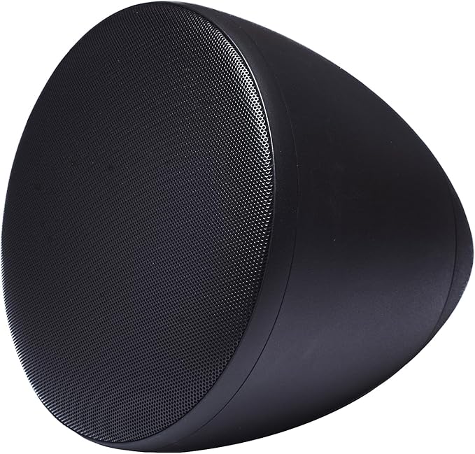 HPS-6-BL-V Commercial 2-Way 6.5” Pendant Speaker with Woofer and Gripple Kit (Black/Sell Per Each)