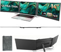 14 Triple Laptop Screen Extender Ultra-Thin Lightweight FHD 1080P IPS Laptop Monitor Extender Portable Extended Screen for Laptops 13-17.3 Compatible with Wins Mac Chrome Dex Phone Travel Work