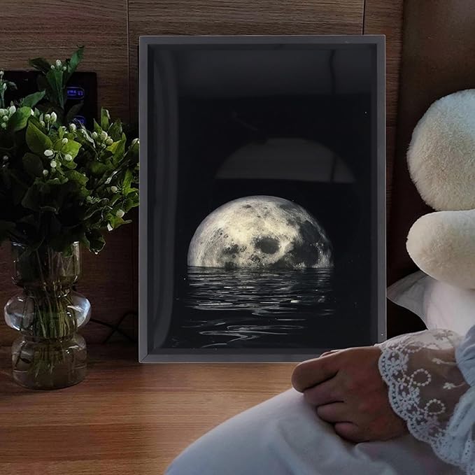 Bluetooth Speaker with Night Light Wireless Creative Ambient Light Speaker Desktop Starry Decorative Painting HiFi Sound &amp Soft Light USB Powered 18x24cm