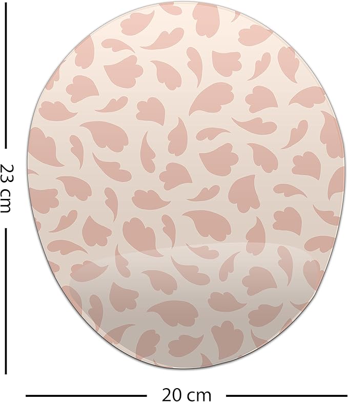 Ergonomic Mouse Pad with Wrist Rest Digital Printed Mouse Mat for Tendon Sheath Problems Non-Slip Base for Office and Home Size: 20 x 23 cm