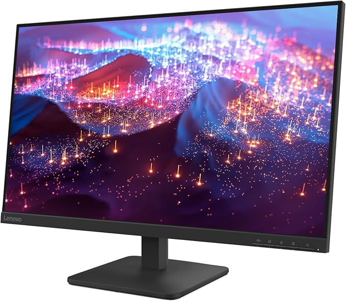 Lenovo L27-4e Monitor - 27 Flat IPS FullHD Display - 100Hz Refresh Rate - 4ms Response Time - HDMI 1.4 - VGA - Tilt Stand - Raven Black