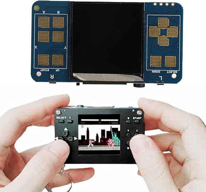Estink Gamepi 1.54In DIY Assembly LCD Monitor with Speaker Kit Use Anytime Anywhere Compatible with for Rasberry Pi Zero/Zero W/Zero WH