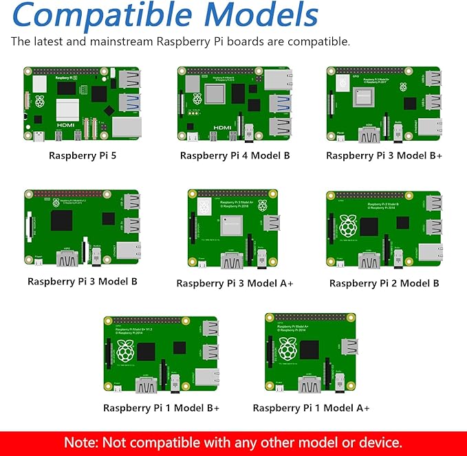 FREENOVE 7 Inch Touchscreen Monitor for Raspberry Pi 5 4 B 3 B+ A+ 800x480 Pixel IPS Display 5-Point Touch Capacitive Screen Driver-Free MIPI DSI Port
