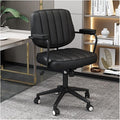 Adjustable Office Computer Chair with Armrest Computer Chair Household Adjustable Lifting Backrest Gaming(Black)