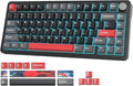 Fogruaden M75 Wireless Creamy 75% Mechanical Gaming Keyboard Hot Swappable Custom RGB Backlit Gasket Pre-lubed Linear White Switches Bluetooth/2.4GHz/USB-C Five-Layer Pad&ampKnob