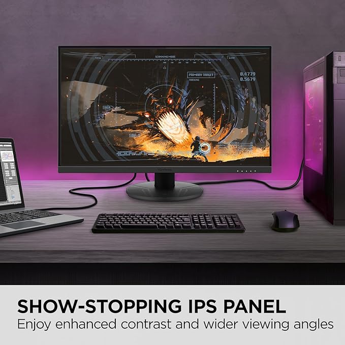 ViewSonic VX2716A 27 Inch 1080p 1ms 120Hz IPS Gaming Monitor with Eye Care USB C HDMI 1.4 and DisplayPort Inputs