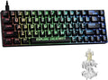 XVX HE68 Max Rapid Trigger Keyboard 60% PercentHall Effect Keyboard with Gateron Magnetic Jade Max SwitchCNC Aluminum Frame Custom Mechanical Key Board for PC/Laptop/Xbox/PS4/PS5Miami Theme Black