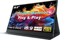 Portable Monitor for Laptop 15.6 Inch 1080P FHD Portable Monitor Second Screen Extender with USB C HDMI Cover Stand Speaker for Laptop Computer PC Mac Phone PS5/4 Xbox Switch Travel Gaming Work