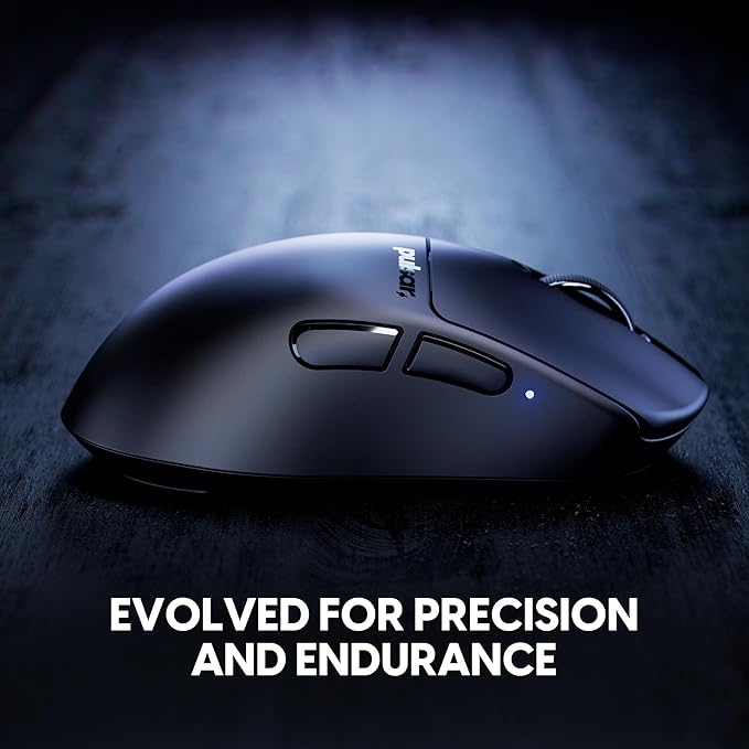 Pulsar Gaming Gears X3 Wireless Gaming Mouse Ultra Lightweight (1.94 oz/55g) Hybrid Ergonomic Optical Switch 32000 DPI 750 IPS XS-1 Sensor 8k Compatible (Left-Handed Medium Black)