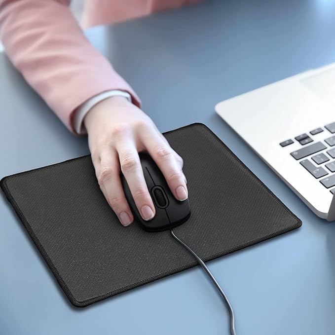Yexiya 40 Pieces Mouse Pad with Stitched Edged Mouse Pad with Non Slip Rubber Base Washable Mousepads for Employee Office 10.23 x 8.26 Inch