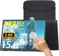 Portable Monitor Touchscreen 15.6 2.8K Laptop Screen Extender 2880x1620100Hz100％sRGBw/45° Adjustable Standmini HDMI USB-C Computer Display for Laptop PC Phone Mac