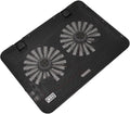 6 Inch Laptop Cooling Stand with Variable Speed Ventilator Heat Dissipation Notebook Holder for Gaming and Office Use Black Notebook Cooling Support Pad